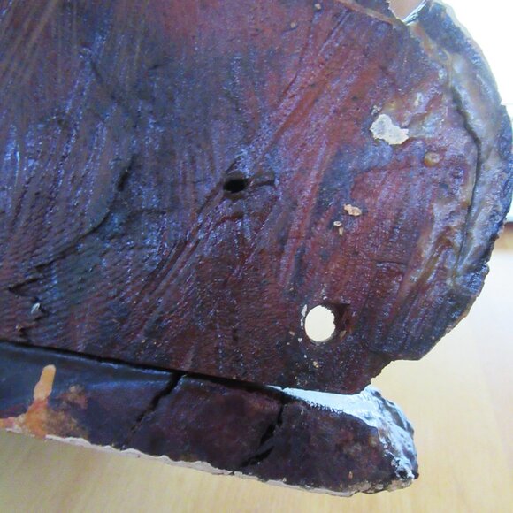 Vintage cypress wood handmade shelf - wall or tabletop - rustic, beach house - Picture 13 of 16